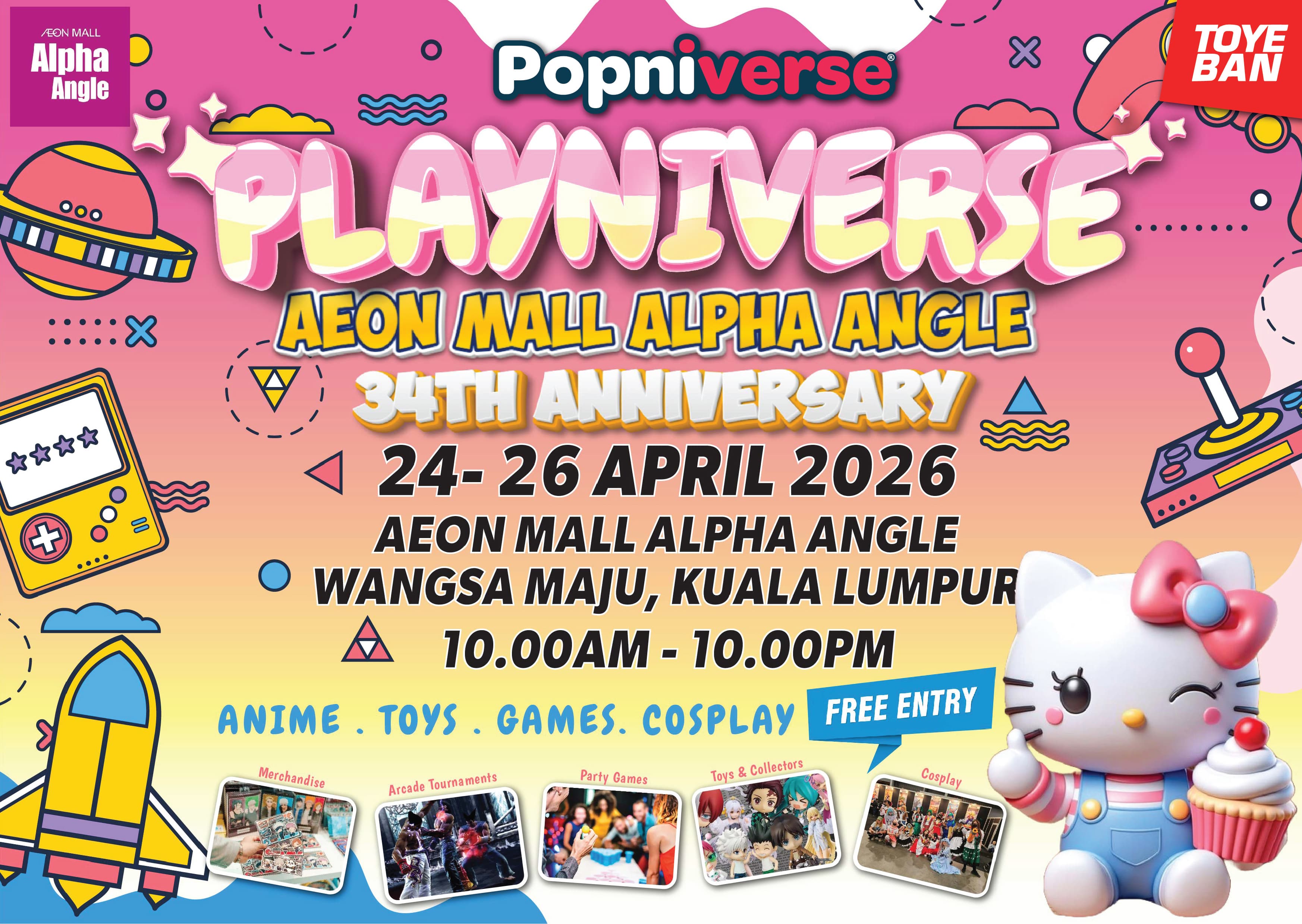Playniverse : 34th Aeon Alpha Angle Anniversary