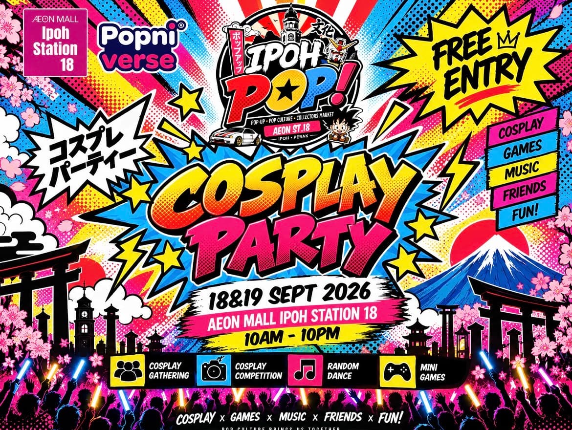Ipoh POP! : Cosplay Party event banner