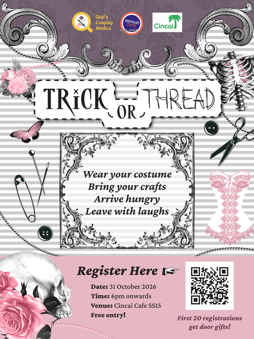 Trick-or-Thread event banner