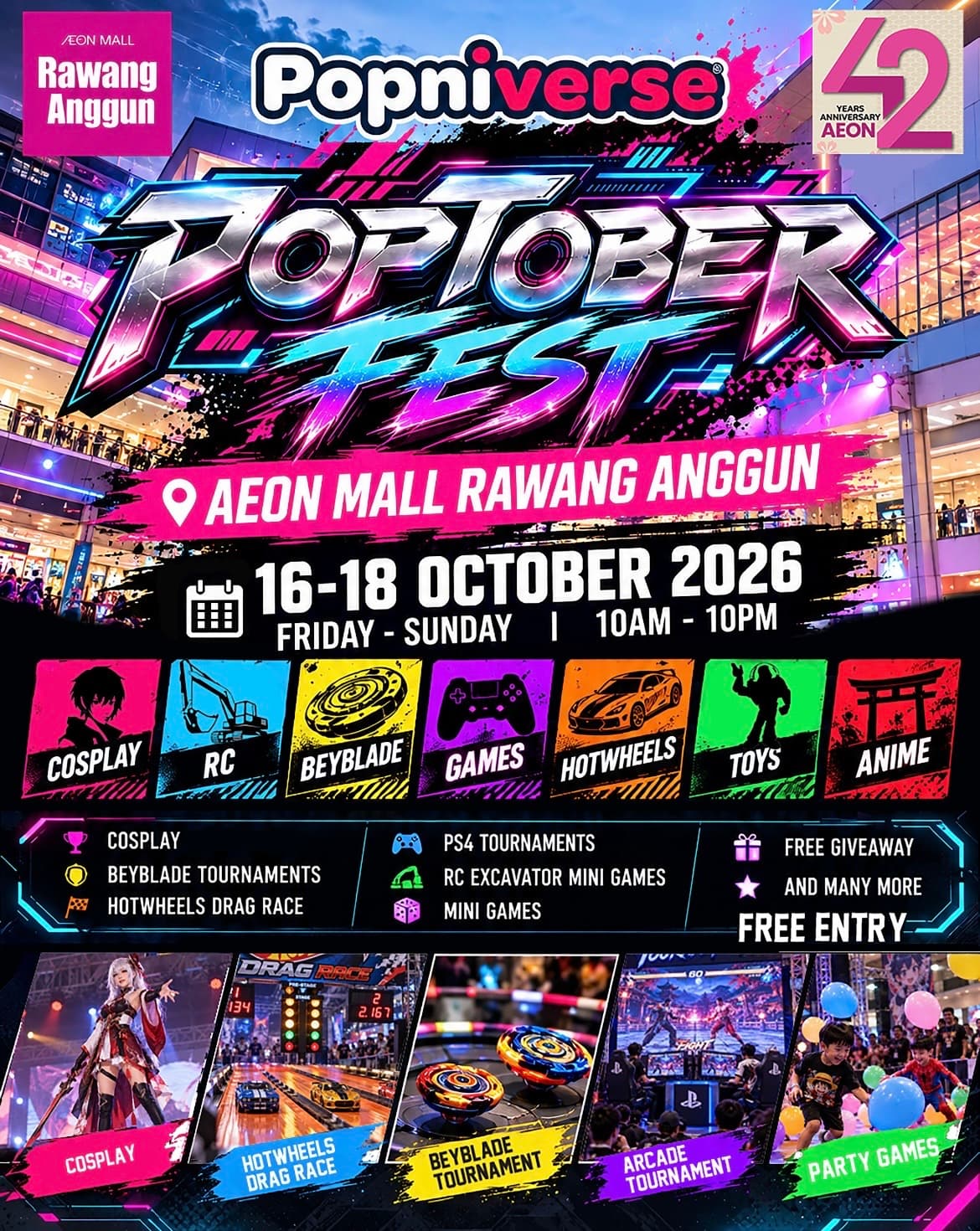 Poptober Fest event banner
